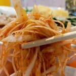 まりぼ - 異なる切り方でネギの甘みと辛味を感じます