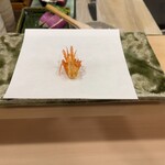 天白 - 海老の頭の素揚げ