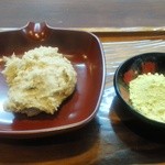 志津原 - 「そばがき（黄粉）」600円