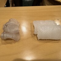 鮨 やすみつ - ヒラメ、アオリイカ