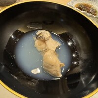 鮨 やすみつ - 牡蠣の出し汁エキスと牡蠣