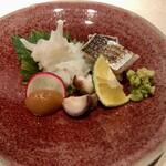 鮨 ひろ海 - 水蛸・太刀魚お造り