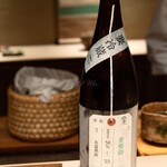 寿司つばさ - 冷酒　加茅錦 荷札酒 美乡錦 23by 冰温熟成