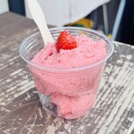 カフェ おちゃのわ - 苺シャーベット