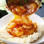 海老チリソースおこげ