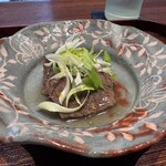 廣澤 - 和牛イチボの潮州煮（香港）
      大根　うるい　柚子