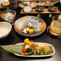 泳ぎとらふぐ活蟹料理 あじ平 曽根崎 - 