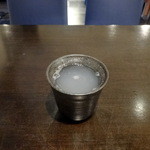 クルマヤ - そば焼酎の蕎麦湯割り500円