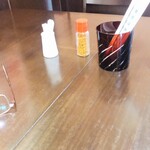 蕎麦 雅 - テーブルにお塩は無い
