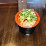 蕎麦 雅 - 薬味、ネギ、ゴマ、わさび