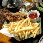 和み家 魚えん - フライドポテト、鶏の唐揚げ