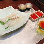 厨 花膳 - 活イカ