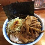 自家製中華そば としおか - 「鹽メンマチャーシュー」（竝、1,800圓）
      「のり」（100圓）。