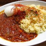 トマトとハラペーニョと豆板醤のスパイシーポークカレー