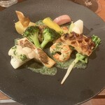 Brasserie mmm - 真鯛とエビのオープン焼き