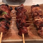 相州鳥ぎん 駅前店 - もも、レバ、はさみはタレで。