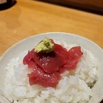 旬米 - 刺身をご飯に乗せて。。