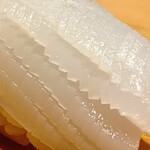 こま田 - 墨烏賊のアップ。この度丁寧な下拵え何見えるかな？