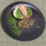 かたつむり - セイコ蟹  香茸のリゾット