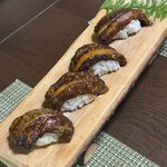 かたつむり - アカヤマトリダケの握り