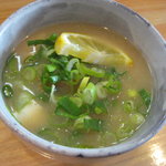 レストラン とり天職人 - 「第二東洋軒」の汁物　美味いです！