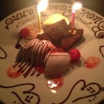 誕生日用で飾りつけてくれました