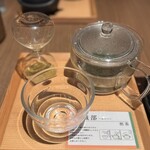 神楽坂 茶寮 - Chocolat 抹茶パフェ　日本のお茶セット1,760円