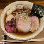 Homemade Ramen 麦苗 - 醤油¥1,300＋特上トッピング¥700＋追加ワンタン2個¥250