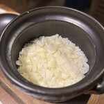 お宿　のし湯 - 百合根の炊き込みご飯。初めてでしたが，これはとても優しい味。我が家でもやってみようと思います