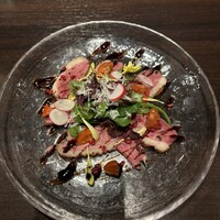 ビストロあじと - 鴨のカルパッチョです。