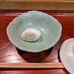 鮨 波づき - 蕪で作った牛乳豆腐