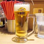 まるたかや - 生ビール（一番搾り）