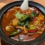 福天 - ◆四川牛肉激辛麺 +チャーハン 1380円