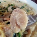 ヨコヤマ - ホタテのクリームパスタ３