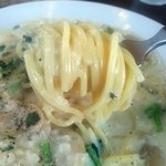 ヨコヤマ - ホタテのクリームパスタ２