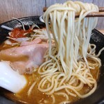 麺処 にぼし香 菊名店 - 【限定】濃厚甘海老蕎麦の麺