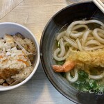 カレーうろん晴一 - 料理写真:天ぷら定食　600円