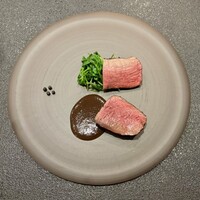 SINQ - 本州鹿ロースの原始焼き・蓮根饅頭