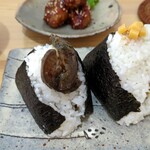 タニグチ商店 - 左がナス味噌、右がチーズ醤油