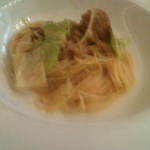 リストランテ ドンナロイヤ - 仔羊と春キャベツのラグースパゲッティー