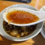 魂の中華そば - つけそばスープリフトアップ！