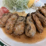 かつれつ四谷たけだ - カキバター焼き定食（カキ増量）