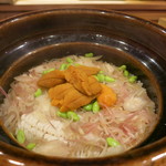 Shiorian Yamashiro - ハモと赤ウニ、茗荷のご飯