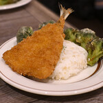 Rojiura Curry SAMURAI． - 【侍.まつり(ライス小)@税込1,750円】アジフライ＆サクサクブロッコリー