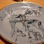 銀座 しのはら - ウエルカムプレート？