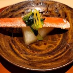 銀座 しのはら - 焼きガニと淀大根