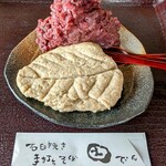 いなかそば 田 - 自家製あんこのそばがきあんこ