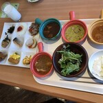 層雲峡 朝陽亭 - 朝食チョイス　カレー3種にスープカレー