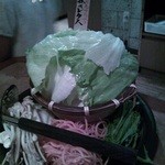 Shabushabuonyasai - 温野菜。夕採りレタス山盛り。