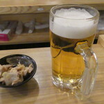 からあげ酒場 最鳥 - 生ビールとお通し